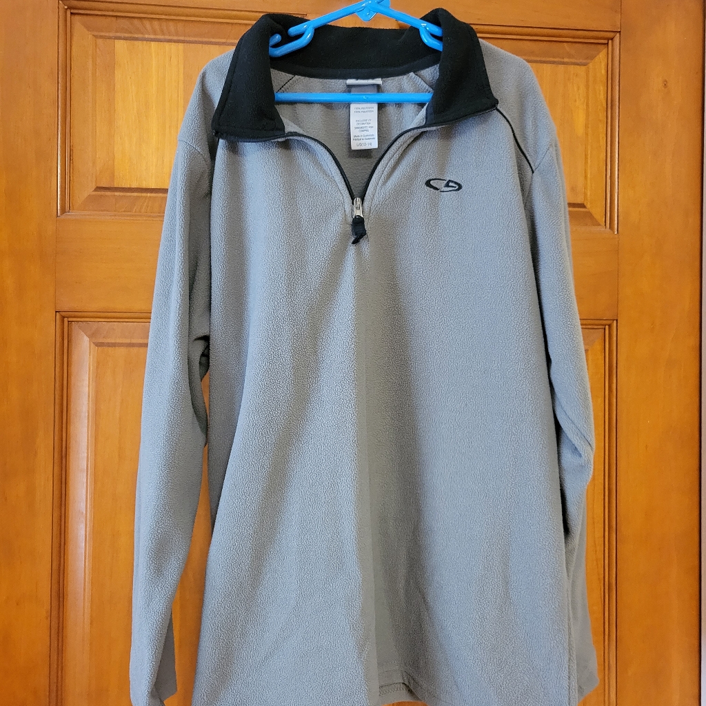Gray Pullover Lightweight Sweat Jacket